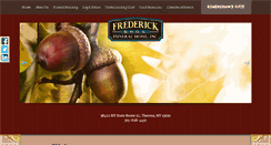 Desktop Screenshot of frederickbrosfuneralhome.com