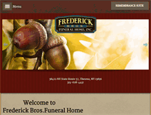 Tablet Screenshot of frederickbrosfuneralhome.com
